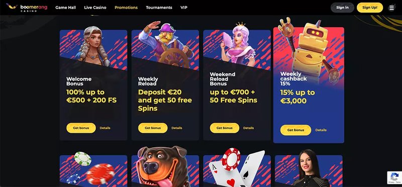 Prijava v Boomerang Casino: Raziskujte Najboljše Igre in Bonusi - pregled